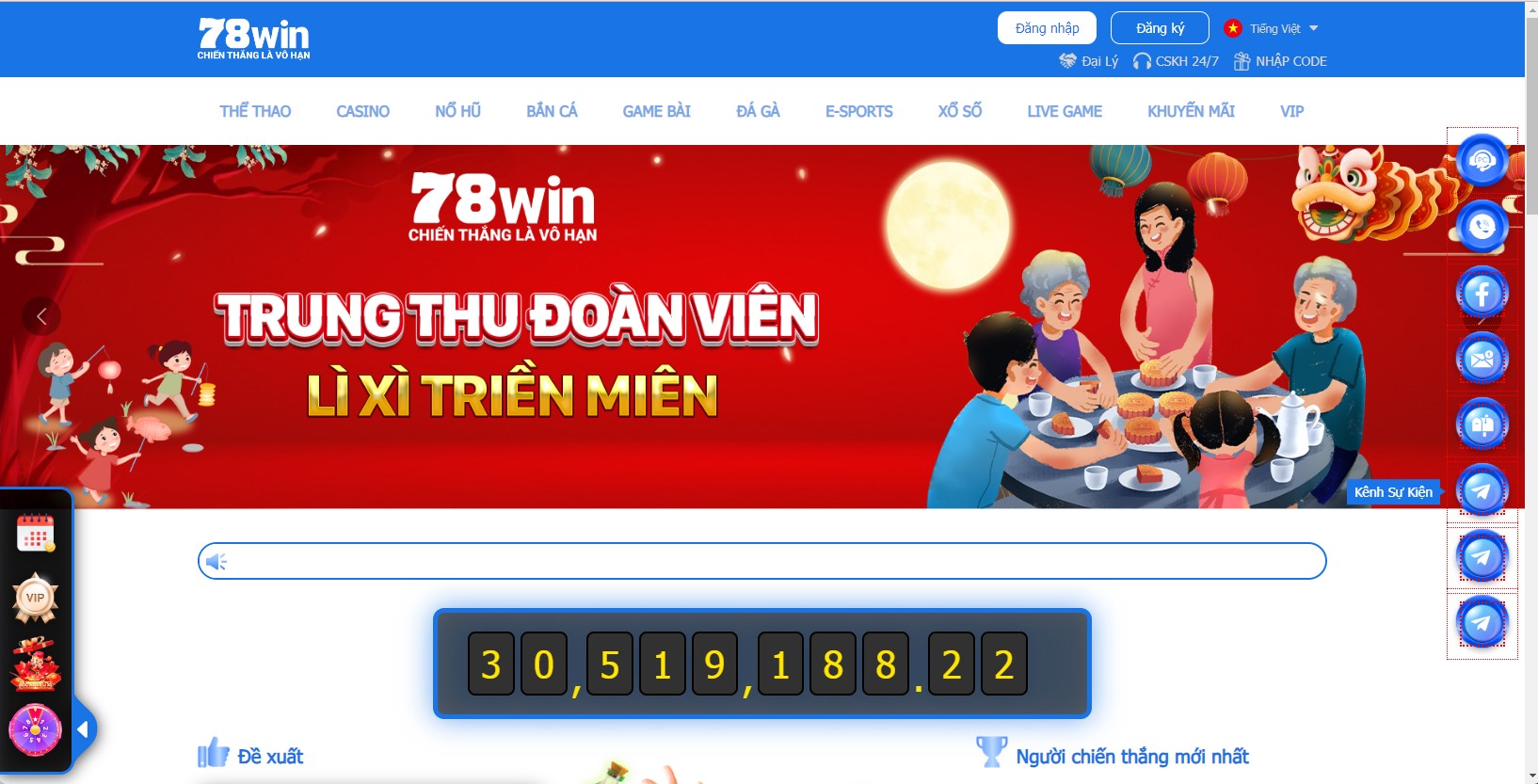 Giao diện 78win phù hợp với người dùng